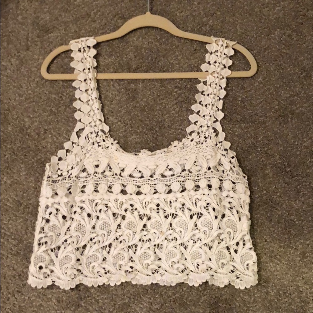 Lace crop top